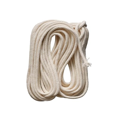Candle Wick Length 25cm Oil Lamp Wicks Round 5mm Solid Braided Cotton Wicks for Oil Lamps Candle Making Self-Watering Planters and Dietz Oil Lantern (Size : L) von AGASHI