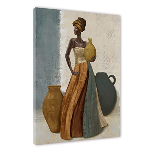 AGCary Amerikanische afrikanische Wandkunst, Dekorationen zum Apportieren von Wasser, schwarzes FrauenPoster, abstraktes Ölgemälde, gedruckt auf Leinwand, Heimdekoration für Schlafzimmer, AGCary Amerikanische afrikanische Wandkunst, Dekorationen zum Apportieren von Wasser, schwarzes FrauenPoster, abstraktes Ölgemälde, gedruckt auf Leinwand, Heimdekoration für Schlafzimmer, von AGCary