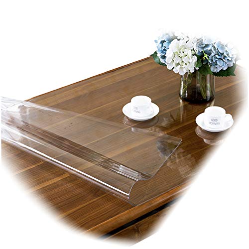 AGLZWY PVC Tischmatte Hochzeit Tischdecke, transparent kann individuell angepasst Werden Größe Rechteck Tischdecke, 17 Größen (2.0mm,80x100cm) von AGLZWY