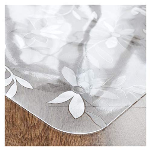 AGLZWY Tischdecke PVC Plastik Schneidbar Ölbeständig Verbrühungshemmend Tischfolie Schutzfolie Folie Zum Küche Wohnzimmer Hotel, Dicke 1,0/1,5/2,0 mm, Mehrere Größen (1.5mm,Diameter-90CM) von AGLZWY