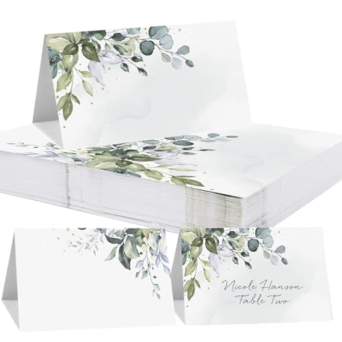 100 Stück tischkarten hochzeit - tischkarten für Sitzordnung und Tischdekoration - Elegantes Design platzkarten für Hochzeit, Beschriften, Geburtstag, Taufe, Kommunion und weitere Feiern 100 Stück tischkarten hochzeit - tischkarten für Sitzordnung und Tischdekoration - Elegantes Design platzkarten für Hochzeit, Beschriften, Geburtstag, Taufe, Kommunion und weitere Feiern von AGOISET