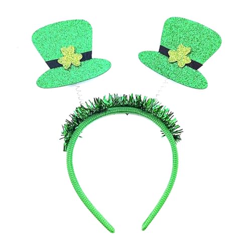 AGONEIR Bringen Sie Spaß auf Ihre irische Nationalfeiertag mit buntem Frühlings-Haarband, hochwertige Materialien für Frauen, Stoffdekorationen von AGONEIR
