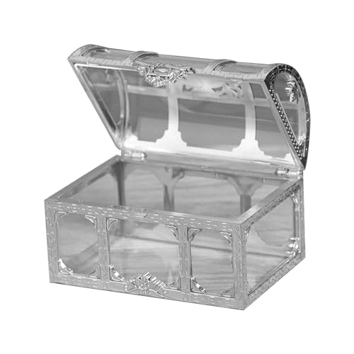 AGONEIR Schatzkiste, Süßigkeitenboxen, transparent, Geschenkboxen, 12 Stück, für Babyparty, Geburtstag, Hochzeit, Süßigkeitenbehälter, Hochzeits-Süßigkeiten-Boxen AGONEIR Schatzkiste, Süßigkeitenboxen, transparent, Geschenkboxen, 12 Stück, für Babyparty, Geburtstag, Hochzeit, Süßigkeitenbehälter, Hochzeits-Süßigkeiten-Boxen von AGONEIR
