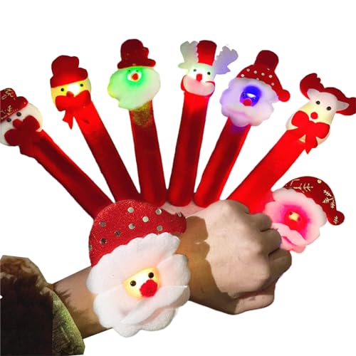 AGONEIR Weihnachts-LED-Armbänder für Kinder, perfekt für Feiertage, ein Muss für Accessoires, Weihnachtsstrumpffüller von AGONEIR