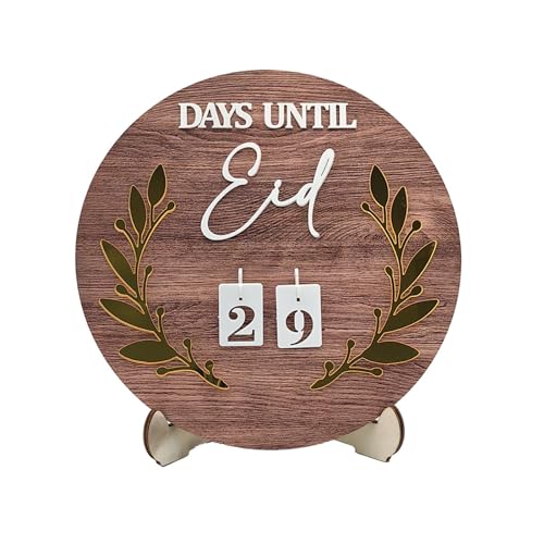 Acryl EidMubarak Ramadans Countdown-Kalender Handgefertigte Kunst Ornament für Urlaub Festival Party Dekoration Holz Ornament von AGONEIR