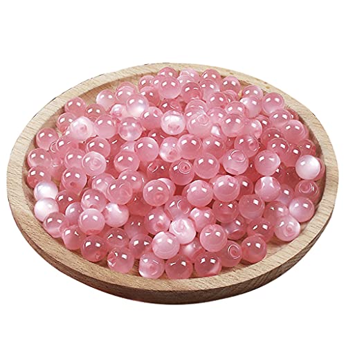 Cheongsam Perlglanz-Nähknöpfe, 10 mm, Teillöcher, Retro-Kunstharz, runde Perlen, Nähen, Schmuckherstellung, 10 Stück von AGONEIR