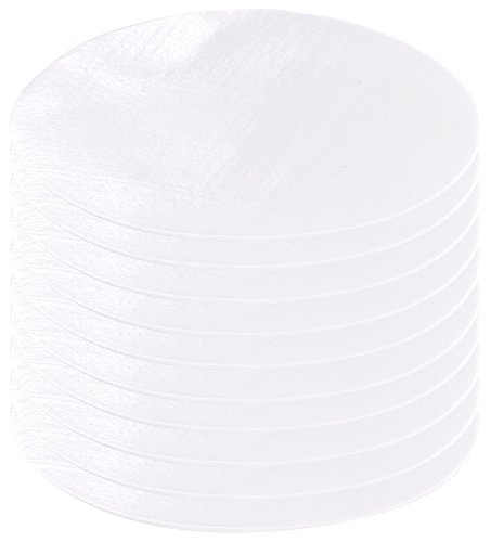 AGT Bügelflicken-Sets: Schnellhaftende Bügelflicken aus Baumwolle, 10 Stück in weiß (Bügeln) von AGT