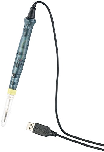 AGT Mini Lötkolben: USB-Lötkolben mit Keramik-Lötspitze, 450 °C, 8 Watt (Feinlötkolben, feine Lötspitze, Feinmechanik) von AGT