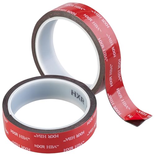 AGT Klebeband: 2er Set Industrie Acryl Doppelklebebänder, 2,5cm x 3m, 27,5 kg pro Met (Acrylic Doppelklebeband, Doppeltseitiges Klebeband) von AGT