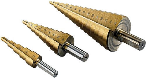 Professionelle HSS-Stufenbohrer im 3er-Set: 4-12mm/ 4-20mm/ 4-32 mm Professionelle HSS-Stufenbohrer im 3er-Set: 4-12mm/ 4-20mm/ 4-32 mm von AGT