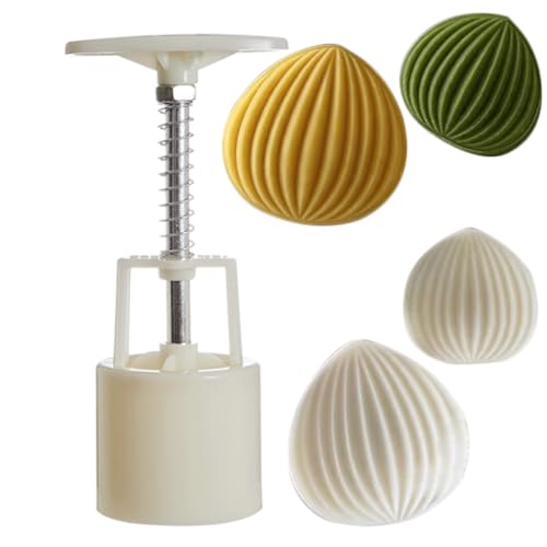 AGUCC Chinesisches Gebäckformen-Set, süße Kastanien-Handpresse, Mondkuchen-Stempel, Mondkuchen-Form, DIY-Werkzeug mit 1 Form und 2 Stempeln von AGUCC