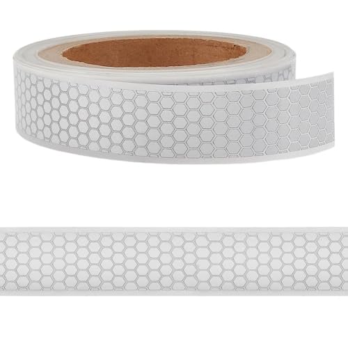 AHANDMAKER 1 Zoll X 10.9 Yards Hochsichtbares Reflektierendes Wärmeübertragungs Vinylband Zum Aufbügeln Für Kleidung In Silber Sicherheitsklebeband Aus Reflektierendem Stoff Silberfarben AHANDMAKER 1 Zoll X 10.9 Yards Hochsichtbares Reflektierendes Wärmeübertragungs Vinylband Zum Aufbügeln Für Kleidung In Silber Sicherheitsklebeband Aus Reflektierendem Stoff Silberfarben von AHANDMAKER