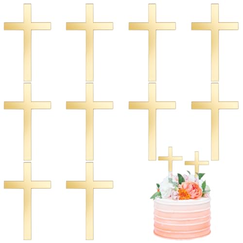 AHANDMAKER 10 STÜCK Acryl Kreuz Charm Spiegel Wand Kuchen Dekoration Taufe Kreuz Kuchen Charm Dekorationen Für Taufe Taufe Party 5.9" goldener Spiegel AHANDMAKER 10 STÜCK Acryl Kreuz Charm Spiegel Wand Kuchen Dekoration Taufe Kreuz Kuchen Charm Dekorationen Für Taufe Taufe Party 5.9" goldener Spiegel von AHANDMAKER