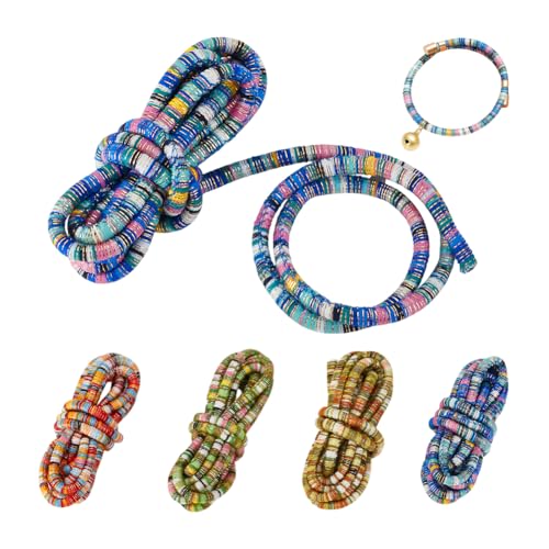 AHANDMAKER 10 m Stoffkordeln Im Ethno Stil Böhmisches Elastisches Ethno Seil Böhmisches Geflochtenes Garn Zum Verpacken von Geschenken Armbändern Halsketten Schmuckherstellung DIY Bastelarbeiten von AHANDMAKER