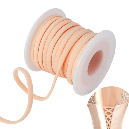 AHANDMAKER 10.9 Yards Damen Raffhalter Für Hochzeits Brautkleid 0.2 Zoll Verstellbare Schnürung Kleid Kordel Rücken Korsett Band Ersatz Für Ballkleider Hautfarbe AHANDMAKER 10.9 Yards Damen Raffhalter Für Hochzeits Brautkleid 0.2 Zoll Verstellbare Schnürung Kleid Kordel Rücken Korsett Band Ersatz Für Ballkleider Hautfarbe von AHANDMAKER