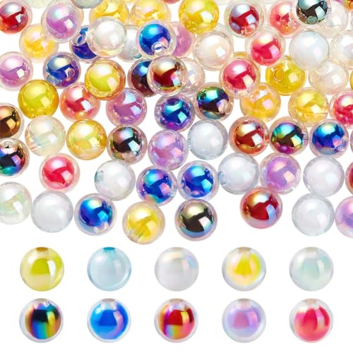 AHANDMAKER 100 Stück Klobige Kaugummi-Perlen, ab-Farbe, Acryl, Runde Perlen, Kaugummi-Perlen, Lose Lose Perlen, Runde Abstandsperlen Für Schmuck, Halskette, Stift, Tasche, Kettenherstellung, Zubehör AHANDMAKER 100 Stück Klobige Kaugummi-Perlen, ab-Farbe, Acryl, Runde Perlen, Kaugummi-Perlen, Lose Lose Perlen, Runde Abstandsperlen Für Schmuck, Halskette, Stift, Tasche, Kettenherstellung, Zubehör von AHANDMAKER