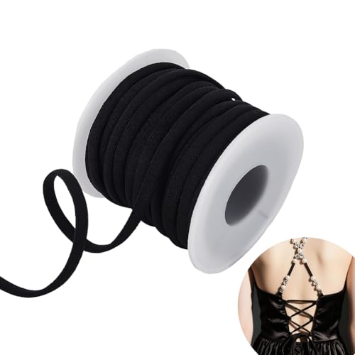 AHANDMAKER 11 Yards Damen Raffhalter Für Hochzeits Brautkleider 0.2 Zoll Verstellbare Schnürung Kleiderkordel Hinten Korsettband Ersatz Für Ballkleider Schwarz AHANDMAKER 11 Yards Damen Raffhalter Für Hochzeits Brautkleider 0.2 Zoll Verstellbare Schnürung Kleiderkordel Hinten Korsettband Ersatz Für Ballkleider Schwarz von AHANDMAKER