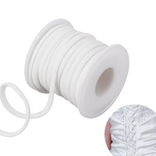 AHANDMAKER 11 Yards Damen Raffhalter Für Hochzeits Brautkleider 0.2 Zoll Verstellbare Schnürung Kleiderkordel Hinten Korsettband Ersatz Für Ballkleider Weiß AHANDMAKER 11 Yards Damen Raffhalter Für Hochzeits Brautkleider 0.2 Zoll Verstellbare Schnürung Kleiderkordel Hinten Korsettband Ersatz Für Ballkleider Weiß von AHANDMAKER