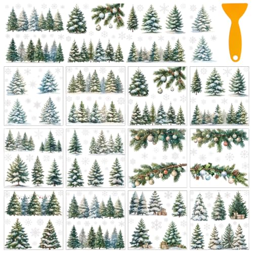 AHANDMAKER 12 Blatt Weihnachts Transferaufkleber Zum Aufreiben Schneeflocke Fenster Dekoration Bäume Schnee Möbel Aufkleber Für Home Decor DIY Handwerk Liefert 5.5x5.5" AHANDMAKER 12 Blatt Weihnachts Transferaufkleber Zum Aufreiben Schneeflocke Fenster Dekoration Bäume Schnee Möbel Aufkleber Für Home Decor DIY Handwerk Liefert 5.5x5.5" von AHANDMAKER