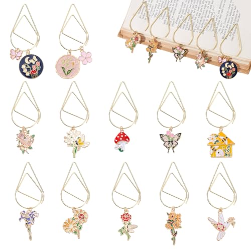 AHANDMAKER 12 Stile Blumen Schmetterling Mond Stern Lesezeichen Blume Büroklammern Ästhetische Metall Lesezeichen mit Legierung Emaille Schmetterling Blume Anhänger Bürobedarf Zubehör für AHANDMAKER 12 Stile Blumen Schmetterling Mond Stern Lesezeichen Blume Büroklammern Ästhetische Metall Lesezeichen mit Legierung Emaille Schmetterling Blume Anhänger Bürobedarf Zubehör für von AHANDMAKER