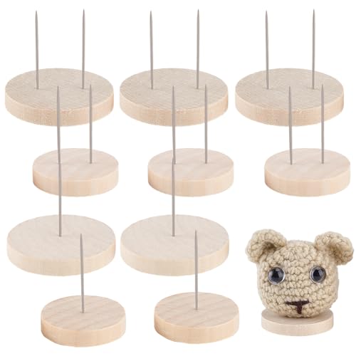 AHANDMAKER 12 Stück Häkelpuppenständer 4 Stile Aus Holz Gestrickter Puppenständer Puppenhalter Mit Holzsockel Nadel Präsentationsständer Für Puppenvitrine Actionfigurenständer AHANDMAKER 12 Stück Häkelpuppenständer 4 Stile Aus Holz Gestrickter Puppenständer Puppenhalter Mit Holzsockel Nadel Präsentationsständer Für Puppenvitrine Actionfigurenständer von AHANDMAKER