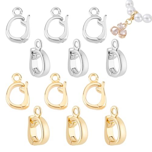 AHANDMAKER 12 Stück Messing Twister Verschlüsse Verlängerungsverschlüsse Für Halsketten Mit Schlaufen 10x7mm Ovale Verschlussverschlüsse Für Die Herstellung von DIY Schmuck Armbänder Goldenes Platin AHANDMAKER 12 Stück Messing Twister Verschlüsse Verlängerungsverschlüsse Für Halsketten Mit Schlaufen 10x7mm Ovale Verschlussverschlüsse Für Die Herstellung von DIY Schmuck Armbänder Goldenes Platin von AHANDMAKER