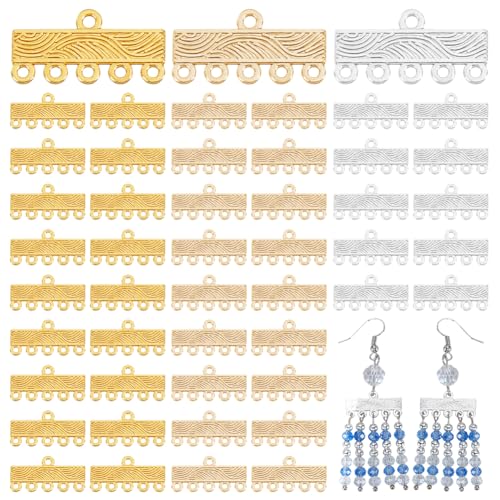 AHANDMAKER 120 x Halsketten Schichtverschluss. 3 Farben Halskettenverbinder Schmuckverschluss Verschlüsse Für Die Herstellung von Ohrringen Halsketten Und Armbändern 5 Schleifen AHANDMAKER 120 x Halsketten Schichtverschluss. 3 Farben Halskettenverbinder Schmuckverschluss Verschlüsse Für Die Herstellung von Ohrringen Halsketten Und Armbändern 5 Schleifen von AHANDMAKER