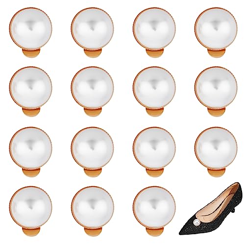 AHANDMAKER 16 Stück Perlen-Schuhclips, Abnehmbare Halbrunde Schuhschnallenclips Mit Perlen Und Strasssteinen, Elegante Hochzeit Braut Schuh Charms Gold Kristall Schmuck Schuh Dekoration Für High Heel AHANDMAKER 16 Stück Perlen-Schuhclips, Abnehmbare Halbrunde Schuhschnallenclips Mit Perlen Und Strasssteinen, Elegante Hochzeit Braut Schuh Charms Gold Kristall Schmuck Schuh Dekoration Für High Heel von AHANDMAKER