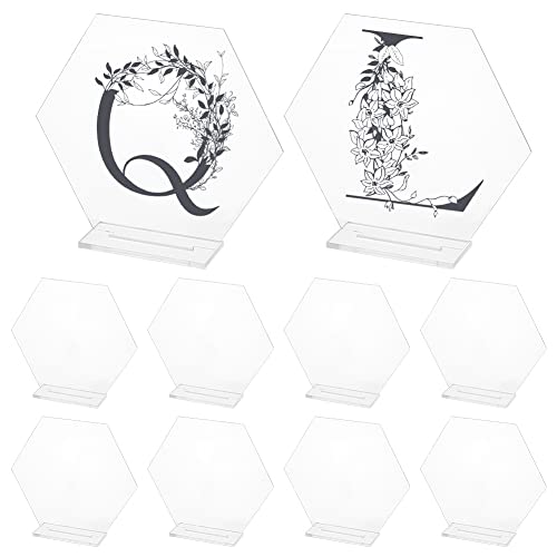 AHANDMAKER 18 Set Acryl Tischkarten, Hexagon Hochzeit Platzkartenhalter Acryl Namensschild Schild Tischkarte Sitzplan Stand Acryl Kreis Tischnummer Blank mit Ständer für Hochzeitsbankett, klar AHANDMAKER 18 Set Acryl Tischkarten, Hexagon Hochzeit Platzkartenhalter Acryl Namensschild Schild Tischkarte Sitzplan Stand Acryl Kreis Tischnummer Blank mit Ständer für Hochzeitsbankett, klar von AHANDMAKER