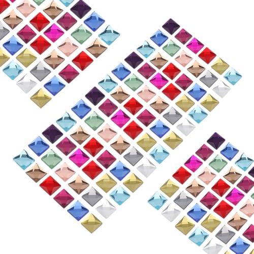 AHANDMAKER 180 Stück 12 Farben Flache Rückseite Quadratisch Acryl Strasssteine 12mm Winzige Gesichtssteine Körperschmuck Kartenherstellung Verzierungen Facettierter Glas Cabochon Für Kunsthandwerk AHANDMAKER 180 Stück 12 Farben Flache Rückseite Quadratisch Acryl Strasssteine 12mm Winzige Gesichtssteine Körperschmuck Kartenherstellung Verzierungen Facettierter Glas Cabochon Für Kunsthandwerk von AHANDMAKER