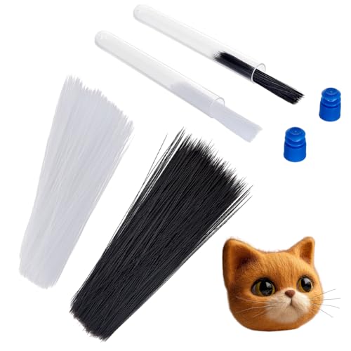AHANDMAKER 2 Farbe Simulierte Tierschnurrhaare 2 2.75 Zoll Lang PVC Künstliche Schnurrbärte Katzenschnurrhaare Tierbärte Zum Basteln Filznadeln Black & White AHANDMAKER 2 Farbe Simulierte Tierschnurrhaare 2 2.75 Zoll Lang PVC Künstliche Schnurrbärte Katzenschnurrhaare Tierbärte Zum Basteln Filznadeln Black & White von AHANDMAKER