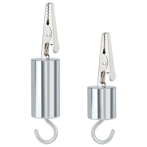 AHANDMAKER 2 Stück Krokodilklemmen Aus Eisen Mit Haken, 2 Stile, 1.76 Unzen Und 3.5 Unzen, Kumi-Gewicht, Drahtstricker Für Kumihimo-Zöpfe, Flechtscheibe AHANDMAKER 2 Stück Krokodilklemmen Aus Eisen Mit Haken, 2 Stile, 1.76 Unzen Und 3.5 Unzen, Kumi-Gewicht, Drahtstricker Für Kumihimo-Zöpfe, Flechtscheibe von AHANDMAKER