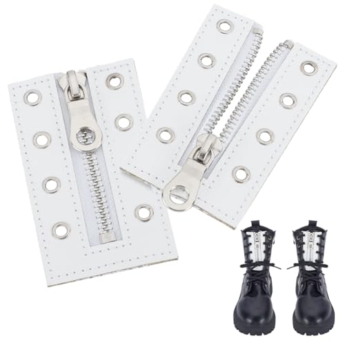 AHANDMAKER 2 Stück No Tie Lederstiefel Reißverschlusseinsätze 4 Ösen Weiße Einsätze 90x54mm Schnürsenkel Für Männer Und Frauen Häkeln Geldbörsenherstellung Sneaker Reparatur AHANDMAKER 2 Stück No Tie Lederstiefel Reißverschlusseinsätze 4 Ösen Weiße Einsätze 90x54mm Schnürsenkel Für Männer Und Frauen Häkeln Geldbörsenherstellung Sneaker Reparatur von AHANDMAKER