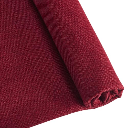 AHANDMAKER 2 Yards Canvas Polsterstoff 58 Zoll Breite Polyestermaterial DIY Sofa Zubehör Für Die Inneneinrichtung Möbel Neu Polstern Bastelprojekte Rot von AHANDMAKER
