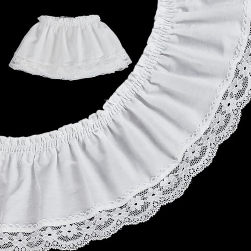 AHANDMAKER 2 Yards Rüschenbesatz Aus Baumwolle Spitzenbesatz Weißer Ösen Spitzenstoff 105mm Breit Florales Stickband Zum Nähen von Kleidern Kleidung Taschen DIY Handwerk AHANDMAKER 2 Yards Rüschenbesatz Aus Baumwolle Spitzenbesatz Weißer Ösen Spitzenstoff 105mm Breit Florales Stickband Zum Nähen von Kleidern Kleidung Taschen DIY Handwerk von AHANDMAKER