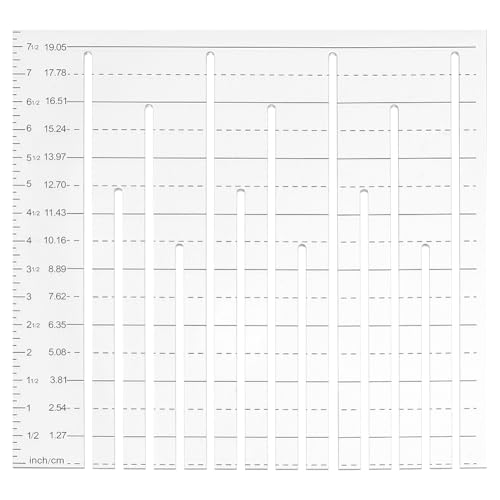 AHANDMAKER 2 x Lineal Vorlage Zum Binden von Decken. Quadratisches Acryl Quiltschablonen Lineal Acryl Quiltlineale Quiltzubehör Für Die Deckenherstellung Schneidearbeiten von AHANDMAKER
