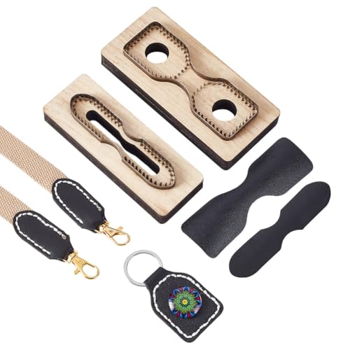 AHANDMAKER 2 x Stanzform Für Leder. 2 Stile Leder Schlüsselanhänger Schneideform Lederstanzen Zum Ausstanzen von Formen Stanzform Aus Holz Mit Riemenkopf Stanzform Für Heimwerkerarbeiten AHANDMAKER 2 x Stanzform Für Leder. 2 Stile Leder Schlüsselanhänger Schneideform Lederstanzen Zum Ausstanzen von Formen Stanzform Aus Holz Mit Riemenkopf Stanzform Für Heimwerkerarbeiten von AHANDMAKER