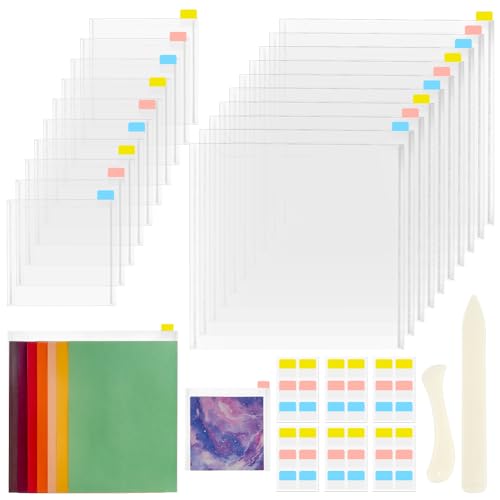 AHANDMAKER 20 x Scrapbook Papieraufbewahrung 2 Größen Transparente Papieraufbewahrungstasche Mit 60 Registerreitern Und Falzbein Für Papier Zum Halten von 12x12 Zoll 6x6 Zoll Scrapbook Papierdatei AHANDMAKER 20 x Scrapbook Papieraufbewahrung 2 Größen Transparente Papieraufbewahrungstasche Mit 60 Registerreitern Und Falzbein Für Papier Zum Halten von 12x12 Zoll 6x6 Zoll Scrapbook Papierdatei von AHANDMAKER