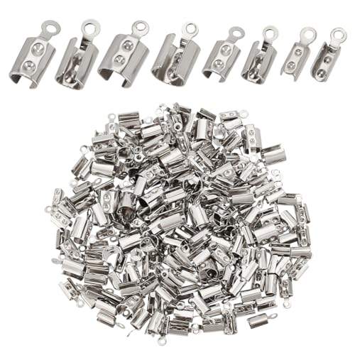 AHANDMAKER 200 stück Falten Über Kabel Enden Cord Crimp Ende Tipps Falten 4 Größe 304 Edelstahl Klapp Crimp Enden Lederseil Endkappen Schmuckzubehör Schmuckverbinder Zur Schmuckherstellung AHANDMAKER 200 stück Falten Über Kabel Enden Cord Crimp Ende Tipps Falten 4 Größe 304 Edelstahl Klapp Crimp Enden Lederseil Endkappen Schmuckzubehör Schmuckverbinder Zur Schmuckherstellung von AHANDMAKER
