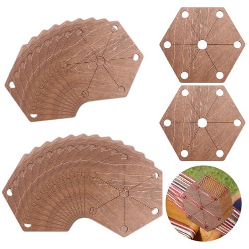 AHANDMAKER 24 Stück Sechseck-Webkarten, 2.6x3 Zoll Holzwebstuhlkarten, Handgefertigte Webwerkzeuge, Tablet-Webstuhl, Webzubehör, Holz-Tablet-Webstühle, Holzwerkzeug Für Strickwebstuhlzubehör, Kamel AHANDMAKER 24 Stück Sechseck-Webkarten, 2.6x3 Zoll Holzwebstuhlkarten, Handgefertigte Webwerkzeuge, Tablet-Webstuhl, Webzubehör, Holz-Tablet-Webstühle, Holzwerkzeug Für Strickwebstuhlzubehör, Kamel von AHANDMAKER