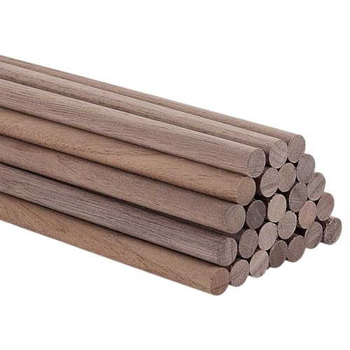 AHANDMAKER 25 Stück Dübelstangen Holzstäbe 5/16x11.8 Zoll Walnuss Holzdübelstangen Holzdübel Zum Basteln Holzstäbchen Zum Flechten von Wandteppichen Material Für Holzbearbeitungsmodelle AHANDMAKER 25 Stück Dübelstangen Holzstäbe 5/16x11.8 Zoll Walnuss Holzdübelstangen Holzdübel Zum Basteln Holzstäbchen Zum Flechten von Wandteppichen Material Für Holzbearbeitungsmodelle von AHANDMAKER