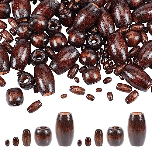 AHANDMAKER 250 Stück Holzperlen, 5 Stile gefärbte natürliche kleine Holzperlen, ovale Fassholzperlen zum Basteln, verschiedene lose Holzperlen, Abstandshalter für Armband, Halskette, AHANDMAKER 250 Stück Holzperlen, 5 Stile gefärbte natürliche kleine Holzperlen, ovale Fassholzperlen zum Basteln, verschiedene lose Holzperlen, Abstandshalter für Armband, Halskette, von AHANDMAKER