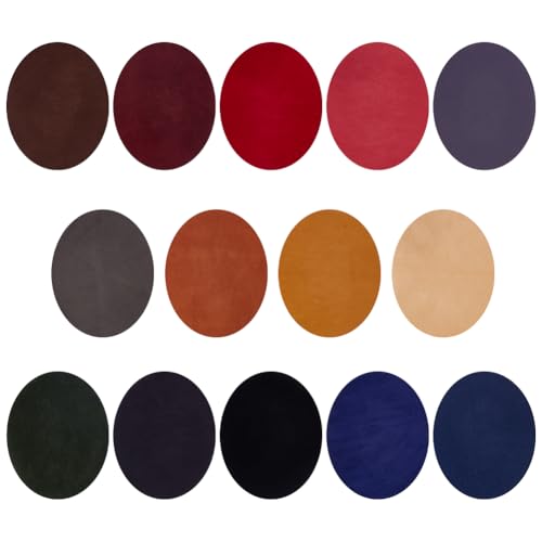 AHANDMAKER 28 Stück Ellenbogenflicken 14 Farben Ovale Ellenbogen-Knieflicken Zum Aufnähen/Aufbügeln, Knieflicken, Reparaturflicken Für Hemd, Jeans, Jacke, 4.3 x 5.5 Zoll AHANDMAKER 28 Stück Ellenbogenflicken 14 Farben Ovale Ellenbogen-Knieflicken Zum Aufnähen/Aufbügeln, Knieflicken, Reparaturflicken Für Hemd, Jeans, Jacke, 4.3 x 5.5 Zoll von AHANDMAKER