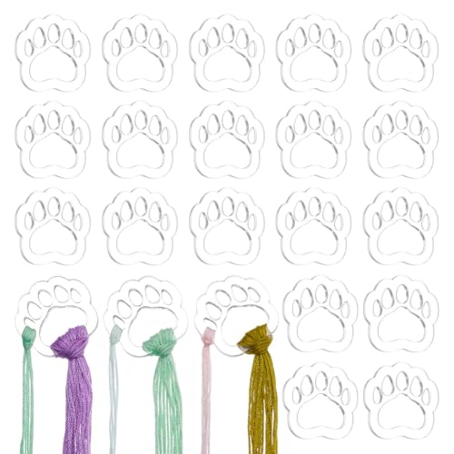AHANDMAKER 30 Stück Transparente Stickgarn Tropfen Aus Acryl. Acrylfaden Tropfen Mit Pfotenabdruck Kreuzstich Lauffadenspulen Organizer Fadenwickelbretter Für Die Aufbewahrung von Bastelarbeiten AHANDMAKER 30 Stück Transparente Stickgarn Tropfen Aus Acryl. Acrylfaden Tropfen Mit Pfotenabdruck Kreuzstich Lauffadenspulen Organizer Fadenwickelbretter Für Die Aufbewahrung von Bastelarbeiten von AHANDMAKER