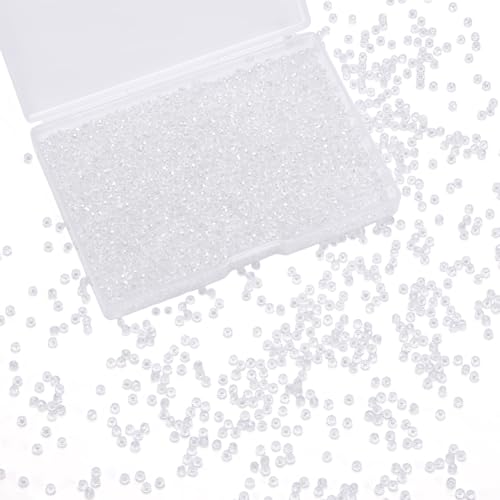 AHANDMAKER 3000 Stück Kristallglasperlen Zur Schmuckherstellung 2.9~3.3mm Rondell Glasperlen Mit Facettenschliff Kristall Abstandshalter Für Armbänder Halsketten Ohrringe Bastelarbeiten (Klar) von AHANDMAKER