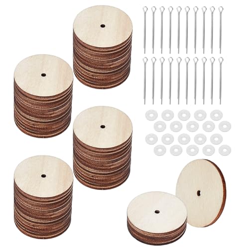 AHANDMAKER 30mm Puppengelenke Aus Holz 3 Beutel Drehgelenke Verbinder Zubehör Steckverbinder Splintverbindung Für Stofftiere Teddybär Puppe DIY Handwerk von AHANDMAKER