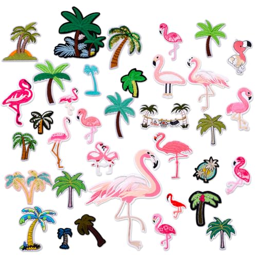 AHANDMAKER 35 Stück Bestickte Patches Kokosnussbäume Flamingo Zum Aufnähen/Aufbügeln Bestickte Applikation Reparaturflicken Für Jacken Hüte Rucksäcke Bekleidungszubehör AHANDMAKER 35 Stück Bestickte Patches Kokosnussbäume Flamingo Zum Aufnähen/Aufbügeln Bestickte Applikation Reparaturflicken Für Jacken Hüte Rucksäcke Bekleidungszubehör von AHANDMAKER