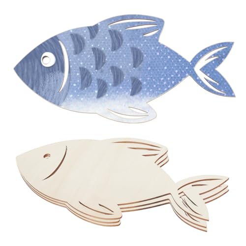 AHANDMAKER 4 Sätze Holzfisch Ausschnitte 12 x 6 Zoll Fischdekorationen Unlackierte Holzschilder Hölzerne Fisch Hängeornamente Zum Bemalen Blanke Holzfisch Holzanhänger Für DIY Bastelarbeiten Party AHANDMAKER 4 Sätze Holzfisch Ausschnitte 12 x 6 Zoll Fischdekorationen Unlackierte Holzschilder Hölzerne Fisch Hängeornamente Zum Bemalen Blanke Holzfisch Holzanhänger Für DIY Bastelarbeiten Party von AHANDMAKER