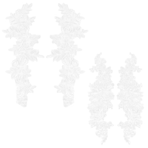 AHANDMAKER 4 Stück Weiße Bestickte Blumenstoff Applikationen Für Hochzeitskleider. 2 Stile Bestickte Blumenspitzen Applikationen Zum Aufnähen Für DIY Näharbeiten Für Hochzeiten. AHANDMAKER 4 Stück Weiße Bestickte Blumenstoff Applikationen Für Hochzeitskleider. 2 Stile Bestickte Blumenspitzen Applikationen Zum Aufnähen Für DIY Näharbeiten Für Hochzeiten. von AHANDMAKER