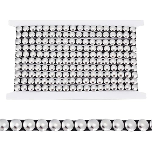 AHANDMAKER 4 Yard Konvexe Kuppel Zum Aufbügeln Aus Metall, 0.39 Zoll/10 mm Breit, Edelstahl, Quadratisch, Mit Nieten Besetzt, Zum Aufbügeln, Nagelkopfbesatz Für DIY-Geldbörse, Kleidung, Schuhe, Gürtel AHANDMAKER 4 Yard Konvexe Kuppel Zum Aufbügeln Aus Metall, 0.39 Zoll/10 mm Breit, Edelstahl, Quadratisch, Mit Nieten Besetzt, Zum Aufbügeln, Nagelkopfbesatz Für DIY-Geldbörse, Kleidung, Schuhe, Gürtel von AHANDMAKER